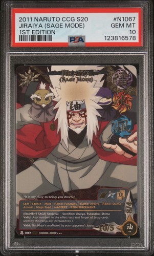 Jiraiya (Sage Mode) N-1067 1st Edition Naruto PSA 10 *578