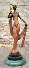 J.Erte bronze sculpture "Sophisticated Lady" perfect condition Artwork Figurine