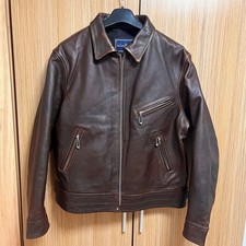 Mens Retro Style Cowhide Leather Biker Jacket Heavyweight Full-Grain Distressed