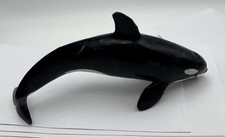 Vintage 1991 Monterey Bay Aquarium Killer Whale Safari Ltd Figure 6.75" Length