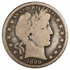 1898O Barber Half Dollar 50C Raw