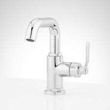 Signature Hardware 953078 Gunther 1.2 GPM Single Hole Bathroom Faucet - Chrome