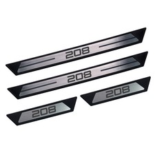 Für Peugeot 208 II 2019-2025 Einstiegsleisten Türschweller, Edelstahl 4 Stück
