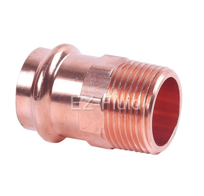 #ad EZ FLUID Plumbing 1 1 4 MIP x Press LF Copper Press Male Adapter Pressure Copper $45.06