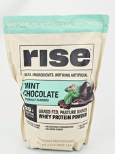 Rise Whey Protein Powder Mint Chocolate 2.4 lb 1.1 kg bb 8/26 10.40 per gallon