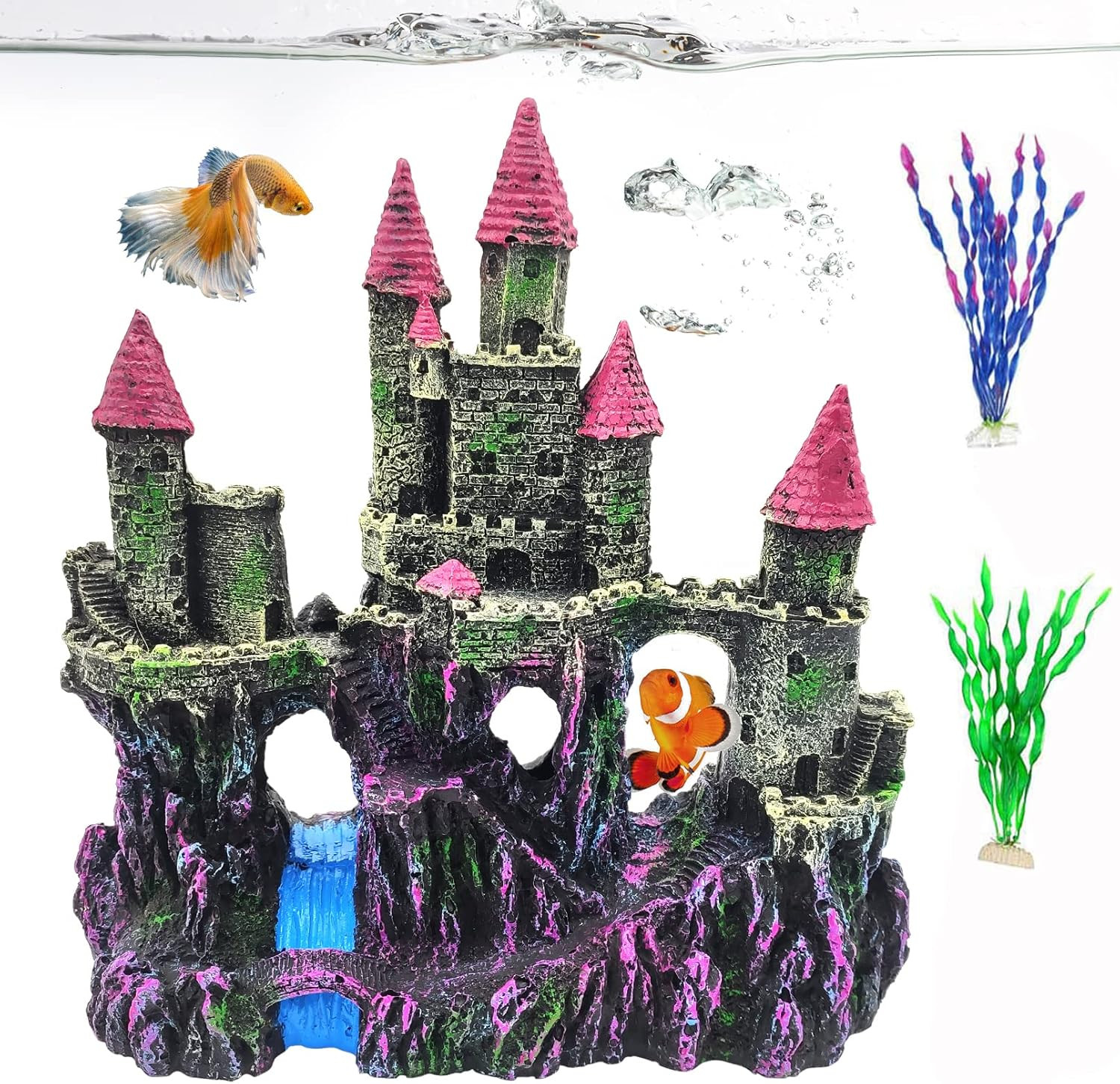 Castello per Acquario in Resina Effetto Legno | Grotta per Pesci Shop