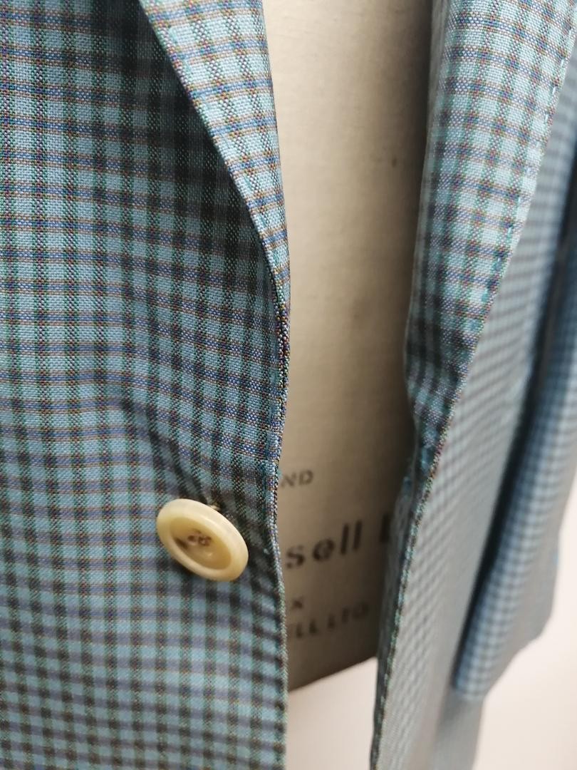 FILA Giacca E.TAUTZ SAVILE.ROW edifice 1 pulsante verde check lana L