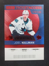 Joel Kellman #/199 #60 - 2020-21 Upper Deck Credentials Debut Ticket Access