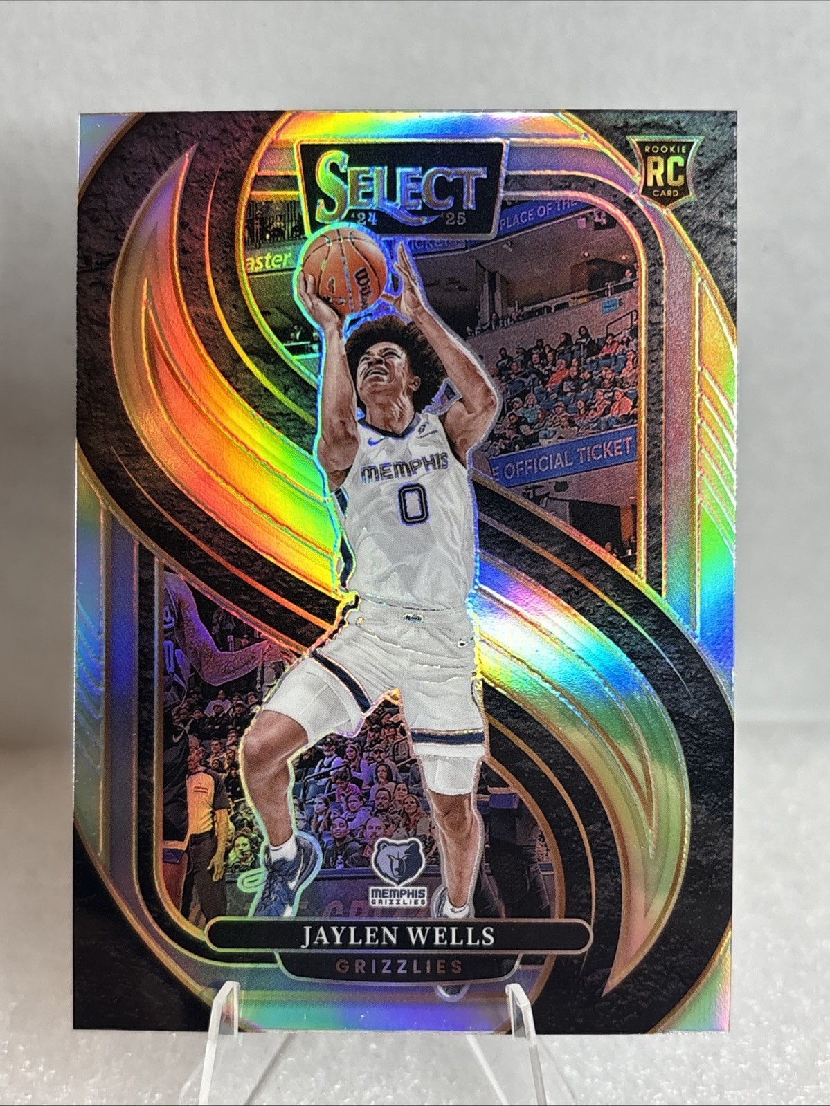 2024-25 Panini Select - Premier Level Jaylen Wells #188 Silver Prizm (RC)