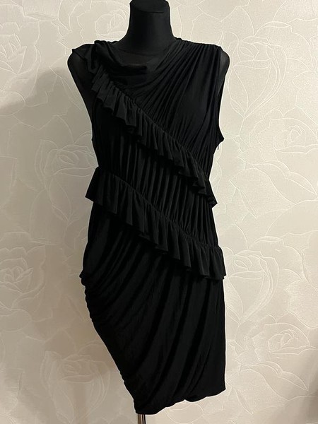 Women AllSaints Dress Black Viscose 38 / M / 46