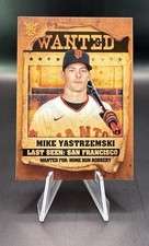 Mike Yastrzemski 2021 Topps Big League Wanted Insert San Francisco Giants