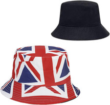 Bowler Hut mit Union Jack Muster, UV-resistent, faltbar für Party & Outdoor