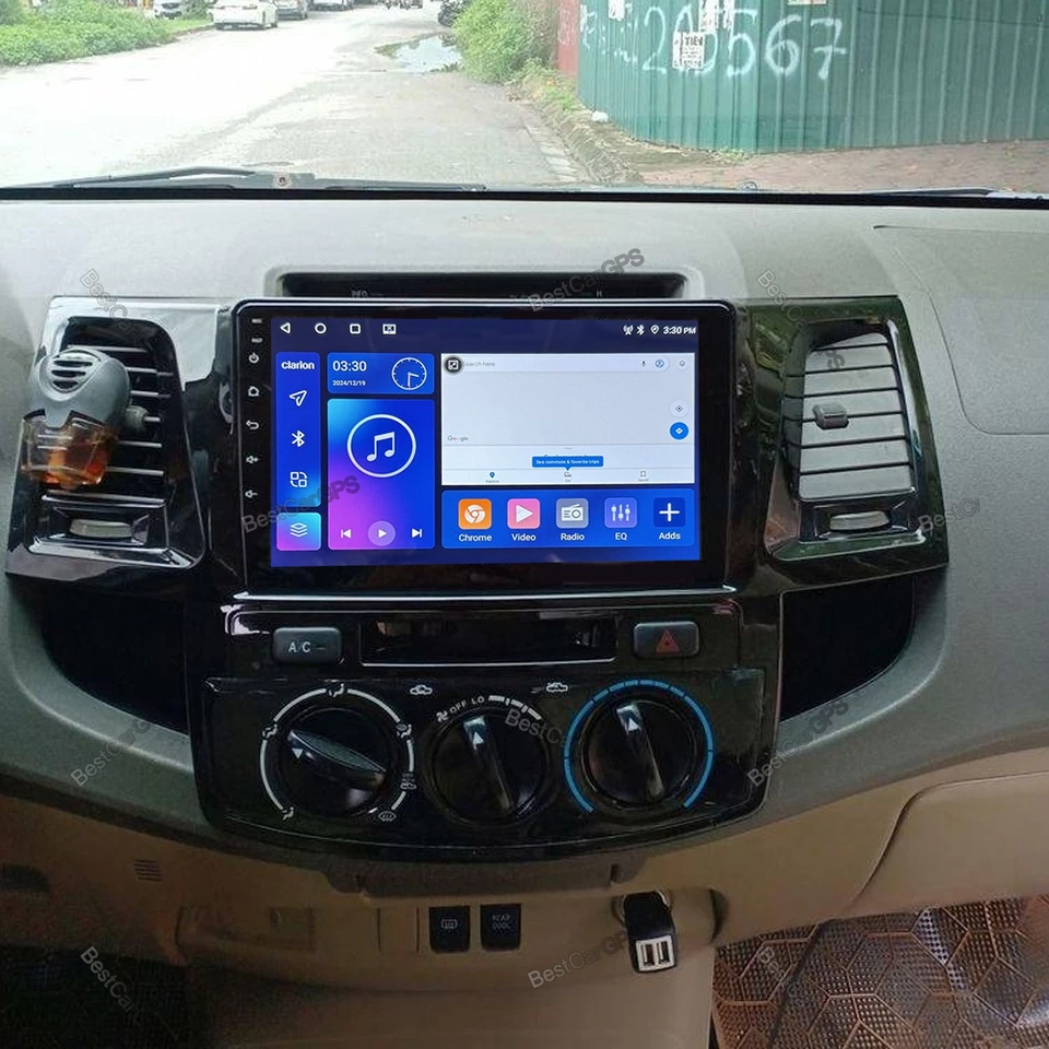 For 2005-2014 Toyota Fortuner Hilux Carplay Android 15 Car Stereo Radio GPS Navi Foto 4 de 4