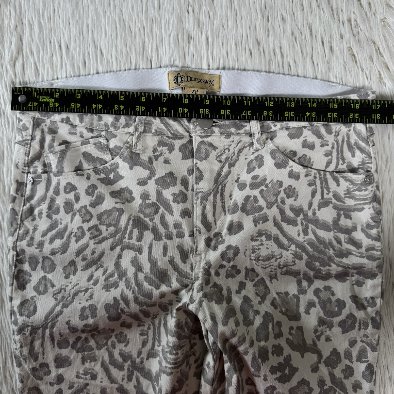 Democracy "Ab" Solution Gray Leopard Print High-R… - image 5