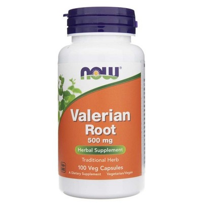 NOW FOODS Baldrianwurzel Valerian Root 500mg 100 Kapseln vegetarisch