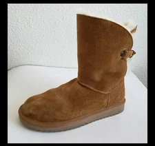 Koolaburra by Ugg Womens Classic Suede Fur Winter Boots Size 8