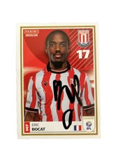Eric Bocat Hand Signed Stoke City Efl Panini Sticker With Proof