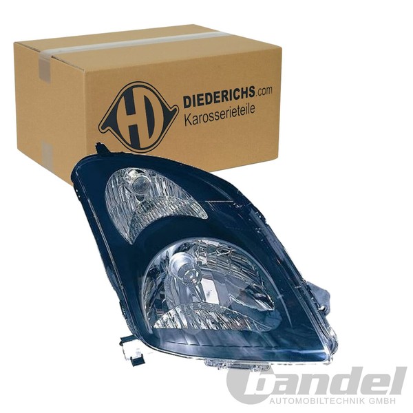 Diederichs Halogen Scheinwerfer Hauptscheinwerfer Schwarz Rechts | 6414082-image