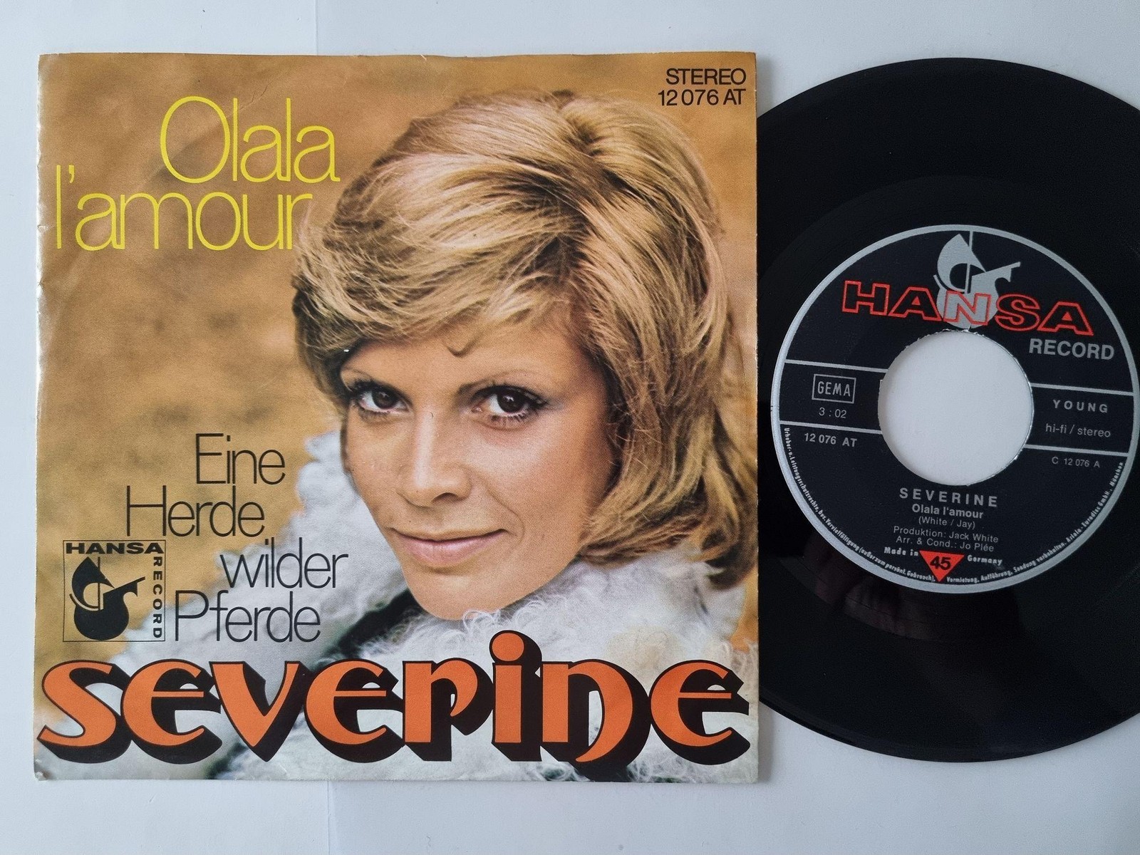 Severine - Olala l'amour 7'' Vinyl Germany