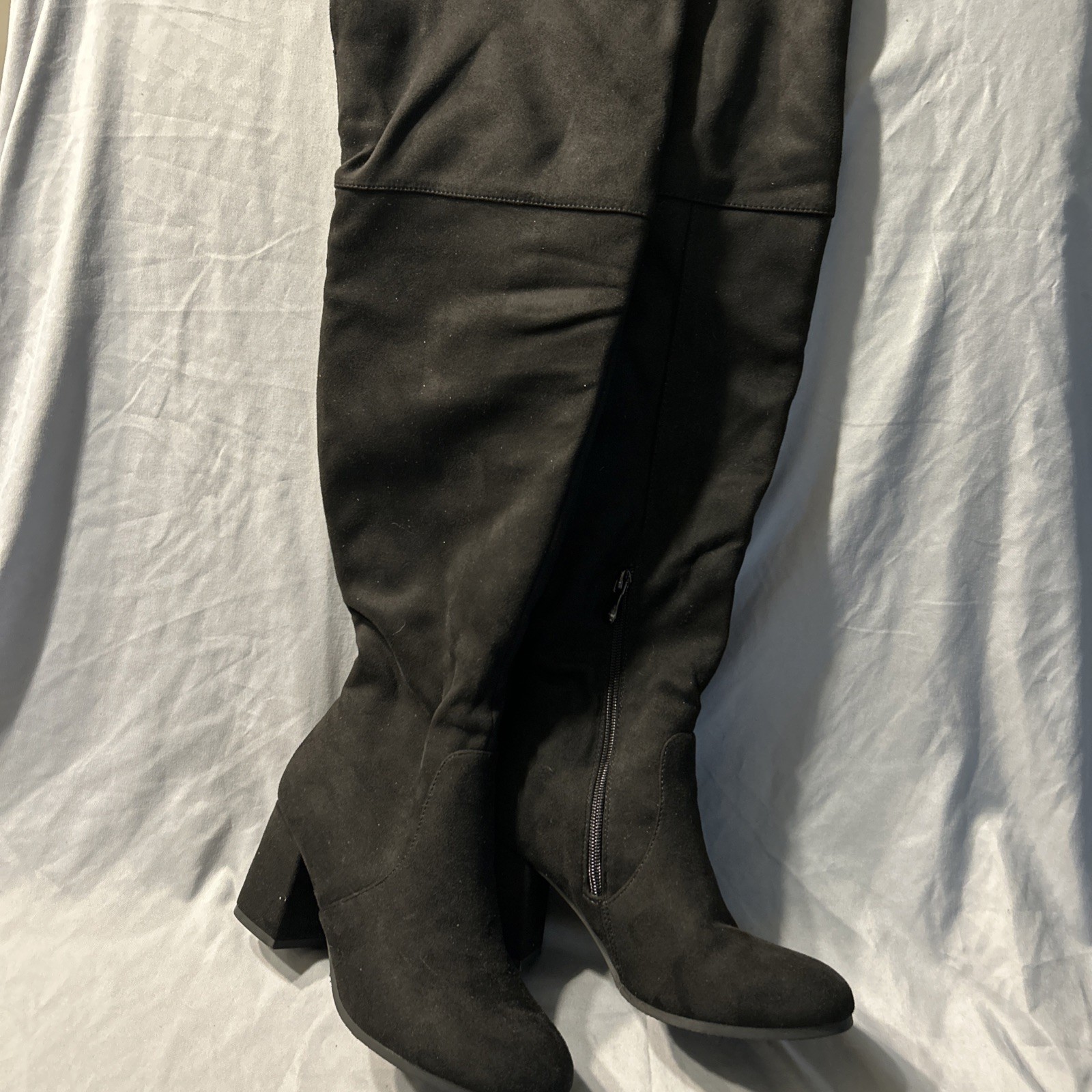 Dream Pairs Women's Knee High Boots, Size 7.5, Black, Fur Lined