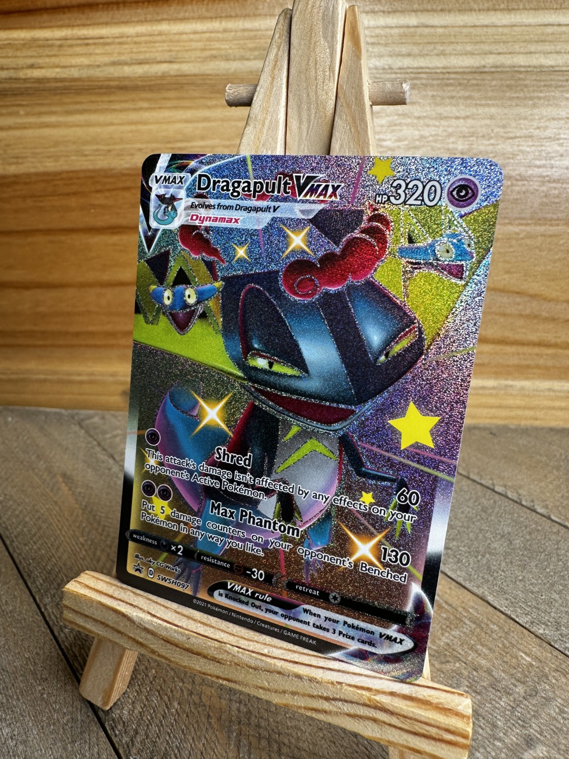 Pokemon Sword & Shield Promo Cards,Holo Dragapult VMAX #SWSH097 NM