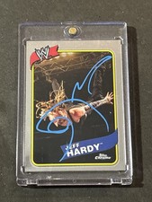 JEFF HARDY 2008 TOPPS WWE HERITAGE CHROME SIGNED AUTOGRAPHED WRESTLING CARD