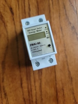 WIFI Smart Energy Meter LCD Display For 1 Phase 2P Din Rail ZMAI 90 AC90V 250V