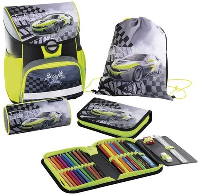 EBERHARD FABER Schulranzen-Set EFAlino Race Car 4-teilig