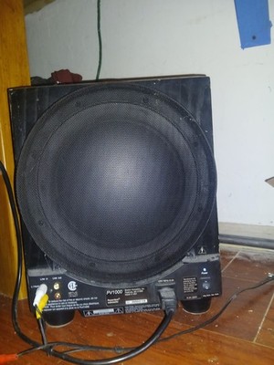 Boston Acoustics PV1000 Subwoofer & Soundbar Wired Black Stereo RCA funciona100%