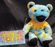 Summer Tour 7" Grateful Dead Bean Bear With Tag Series 7 Liquid Blue