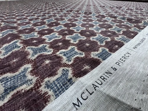 McLaurin & Piercy Kasuri Designer Fabric 3.8 Yards + 69” Allowance Linen 2024 - product listing photo
