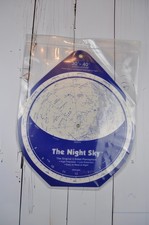 1992 David Chandler THE NIGHT SKY 2 sided Planisphere / 30 -40  North Latitude
