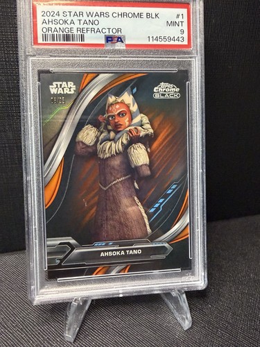 Ahsoka Tano [Magenta Ray Wave Refractor] #SP-1 Star Wars 2024 Topps Chrome Black Animated Short Print card