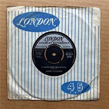 JOHNNY TILLOTSON IT KEEPS RIGHT ON A-HURTIN' 7" 1962 With she gave sweet love to