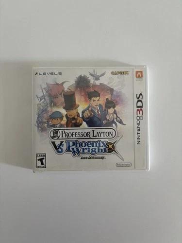 Professor Layton vs. Phoenix Wright Ace Attorney Nintendo 3DS [TESTED, WORKING]