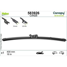 Wischblatt 400 mm Flachbalkenwischblatt mit Spoiler VALEO für u.a. SEAT LEON