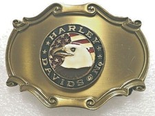 HARLEY DAVIDSON BELT BUCKLE 75TH ANN PATRIOT SCREAMING EAGLE FLAG 1978 NEW