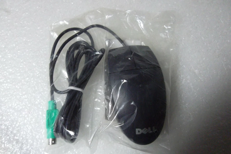 Dell PS/2 Mouse Wired Black w/2-Button Trackball M-SAW34 H2993 4N433 Genuine NEW - Image 2 of 4