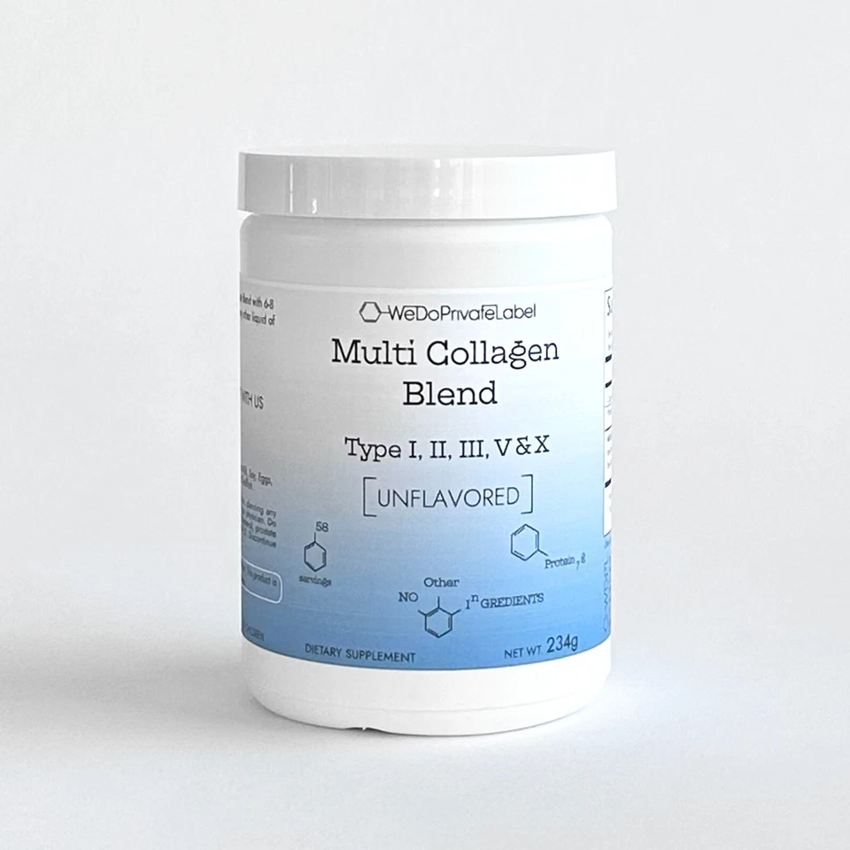 Multi коллаген пептидная смесь тип I II III V X без вкуса 7 г белка - Изображение 4 из 4