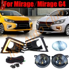 Led Drl Day Run Light Fog Lamp Wwiring U For Mitsubishi Mirage Attrage 2021-24
