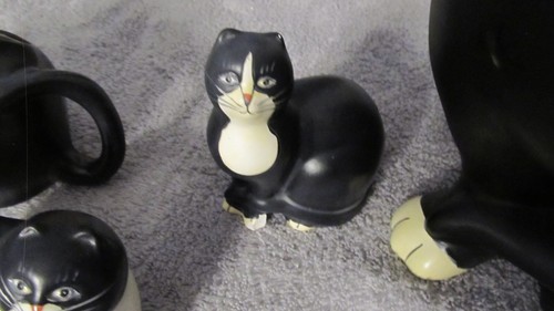 Sakura Black and white cats, creamer, salt & pepper, cookie jar - Picture 4 of 13
