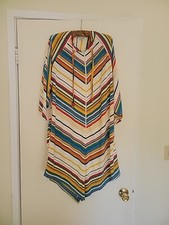 1970s Faux Terrycloth Swim Coverup 36/Small