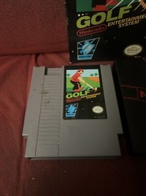 Golf Nintendo Entertainment System 1985 Cartridge Dust Sleeve NES Grey