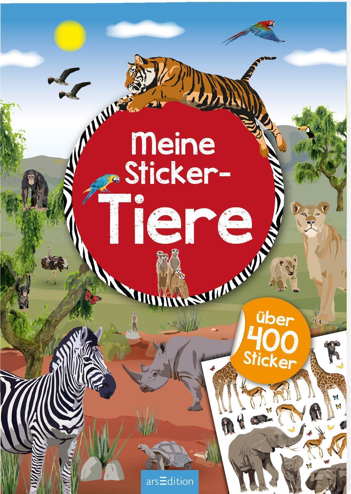 Thumbnail - Meine Sticker-tiere - Ingrid Bräuer - 9783845817446