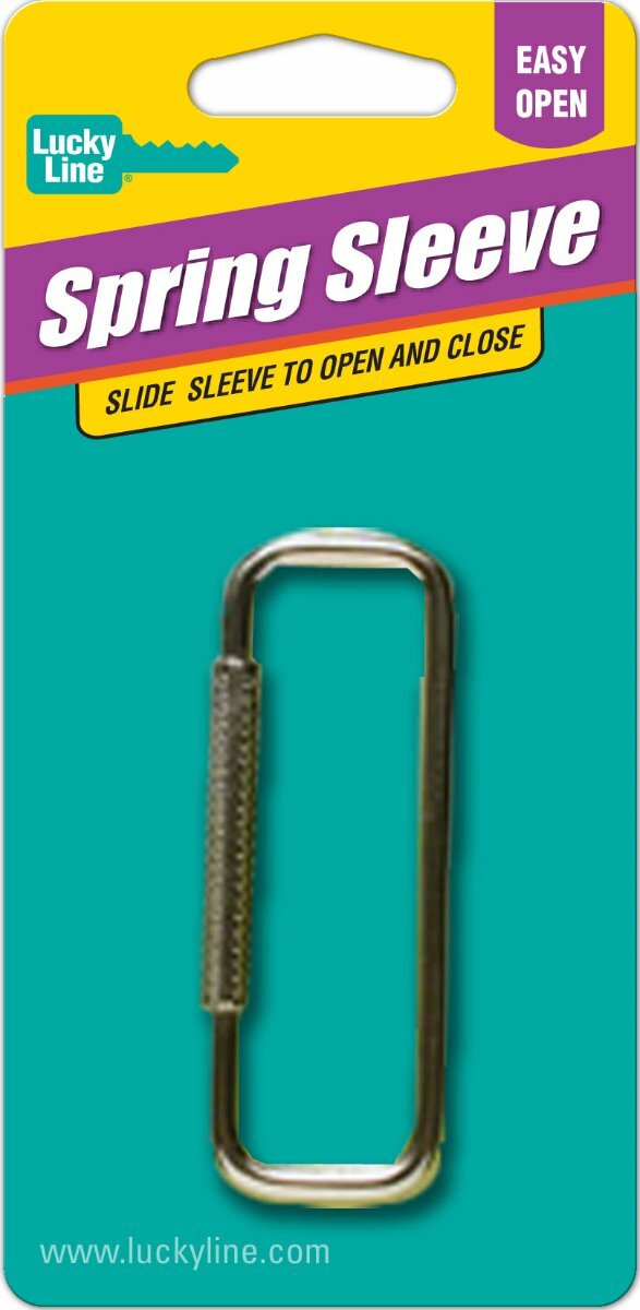 Lucky Line 70401 Spring Sleeve Key Ring 1 per Card for sale online | eBay