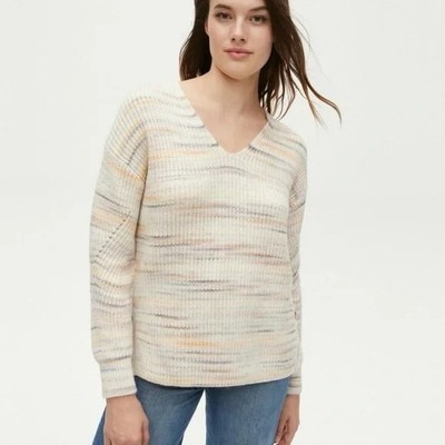 Michael Stars Rainbow Comb Autumn Pullover Spacedye Sweater MSRP 168 Size 2X NWT