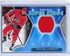 2020-21 UD Steven Lorentz Rookie Super Stage Game Used Jersey Relic /99