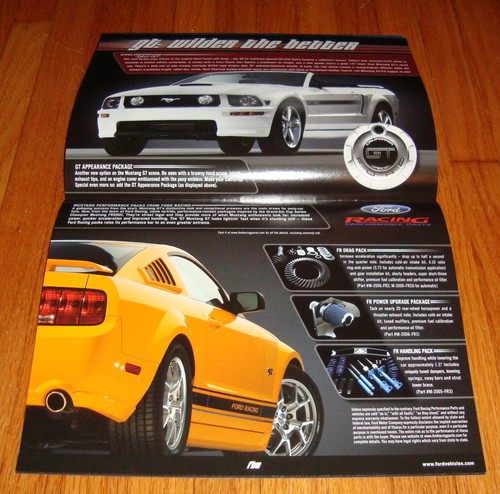 Original 2007 Ford Mustang Sales Brochure Shelby GT500 V6 GT Deluxe Premium - Picture 3 of 3