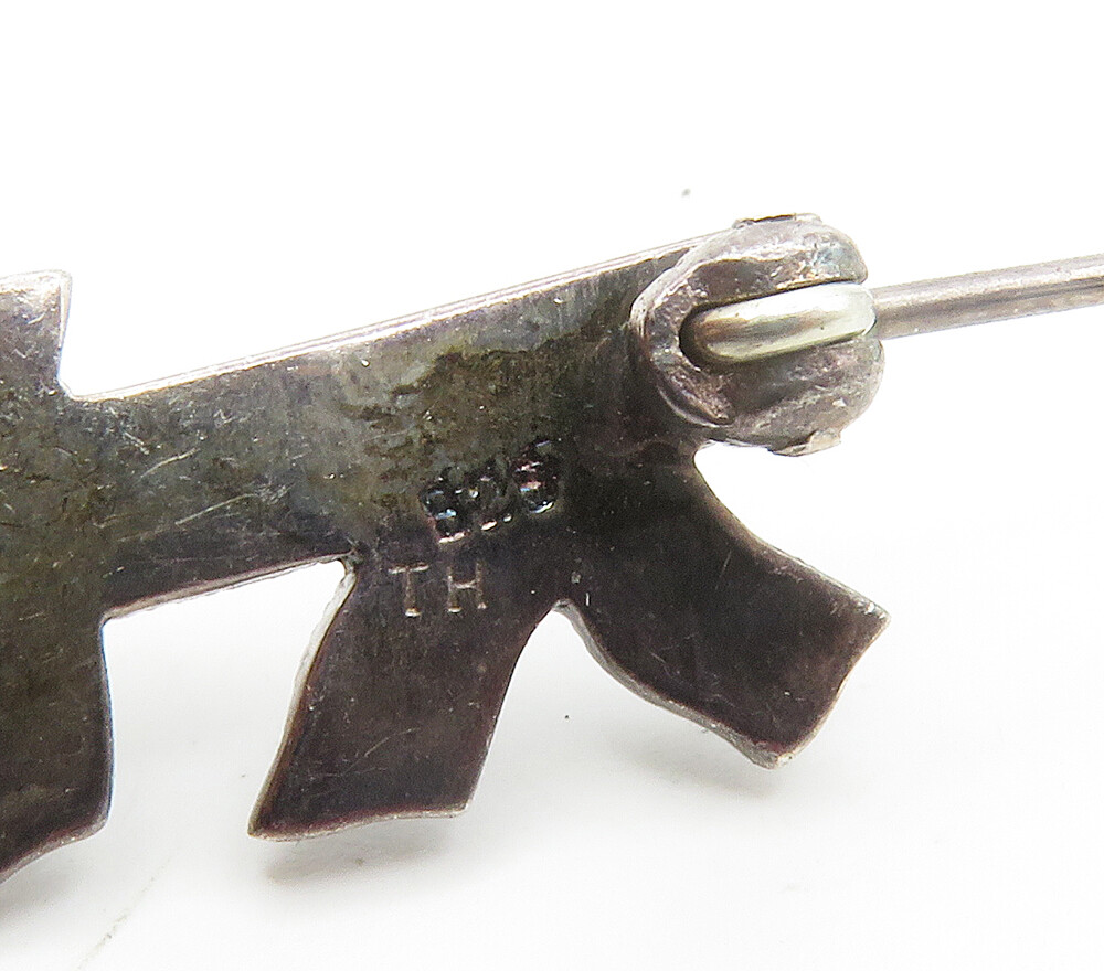 925 Sterling Silver Vintage Marcasite Y2K New Millennium