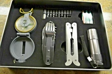 Multi-Function Compass Kit  SURVIVAL-CAMPING- HIKING-OUTDOOR in Tin Case